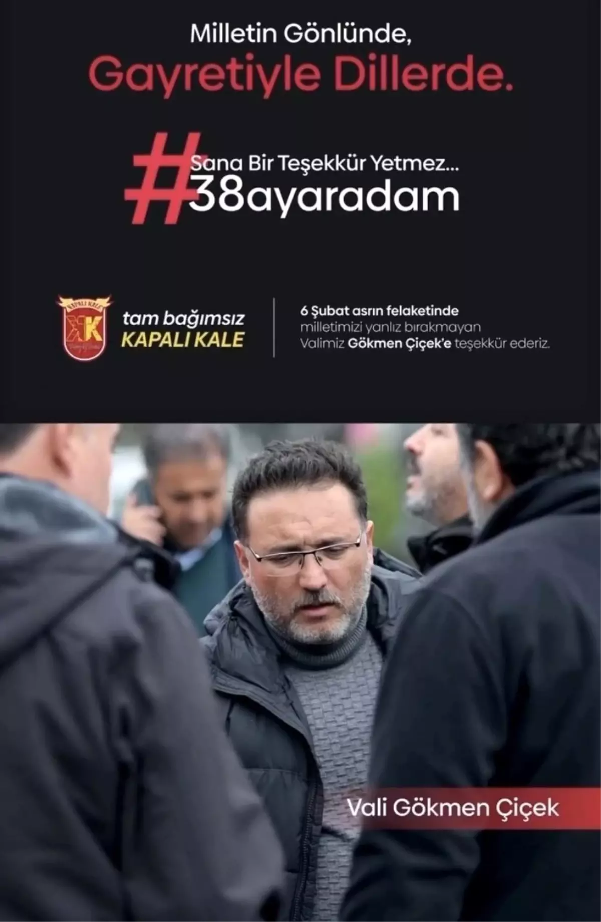 Vali Çiçek ’38 Ayar Adam’ İlan edildi